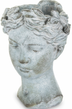 Osłonka 26,5 x 18,5 cm beton ZIELONO-SREBRNY